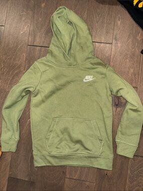Nike Kids Olive Green Hoodie Sweatshirt